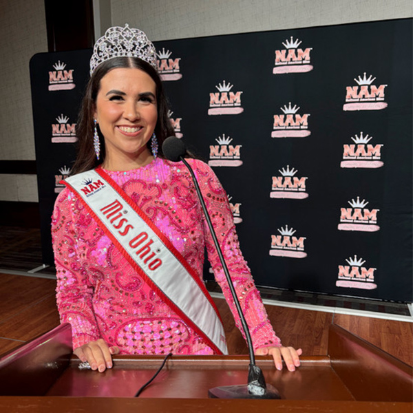 Julie Jacobs with her Miss Ohio sash