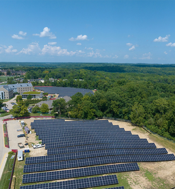 solar panels on Miami's Western campus