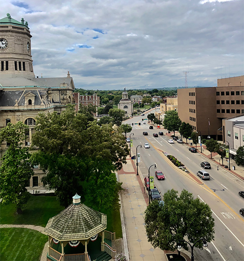 view of downtown Hamilton Ohio