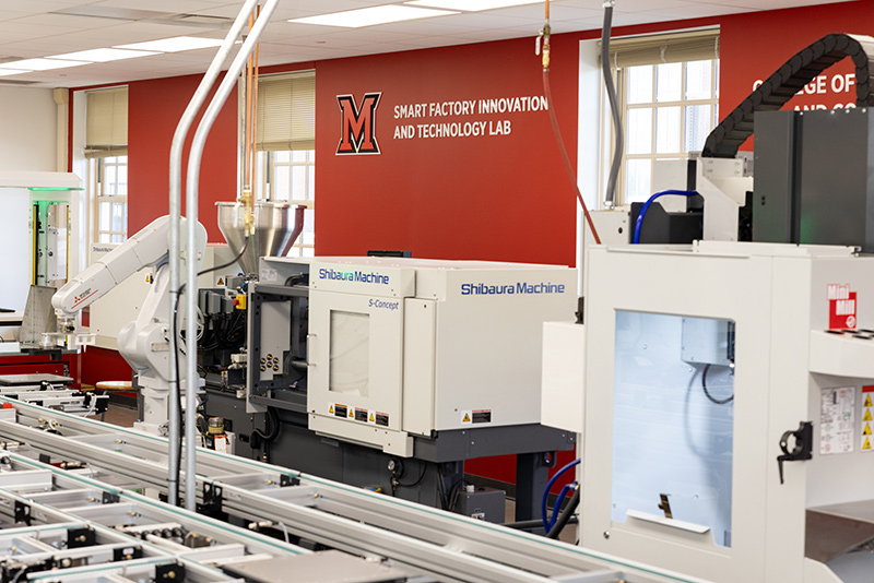 Manufacturing machines in the smart fit lab