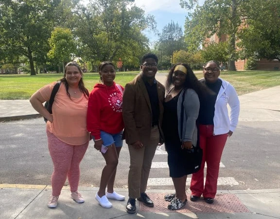 a group of teach Cincinnati students