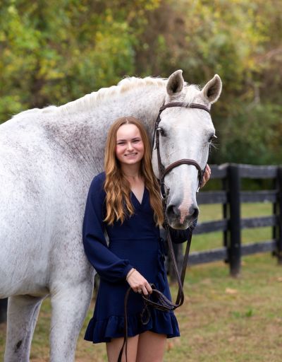 Annika Nyberg pictured with her horse