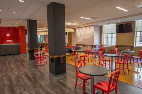 main Red Zone dining area