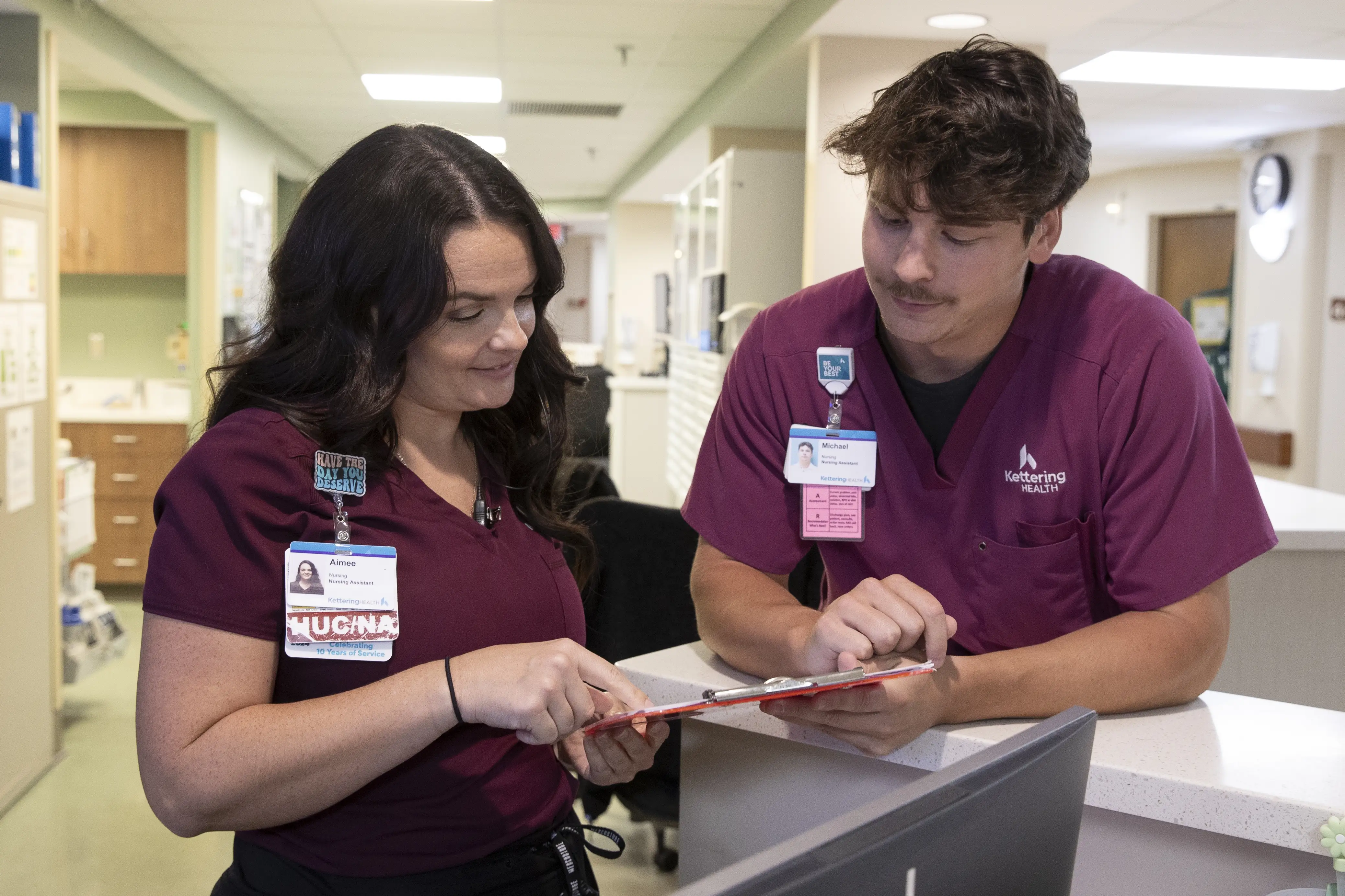 A Miami student interns at Kettering Health