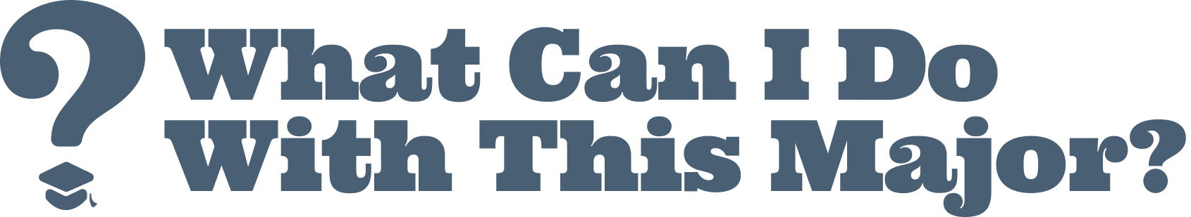 The What Can I Do with This Major? logo.