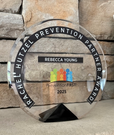 A photo of an award.