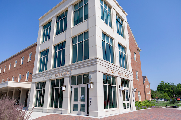 Entrance to the student health clinic.