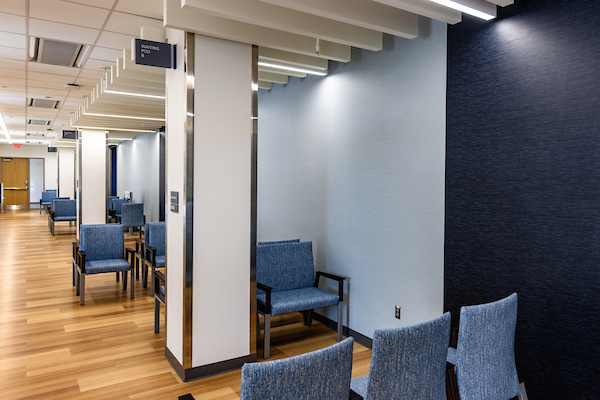 Student Health Services empty waiting room