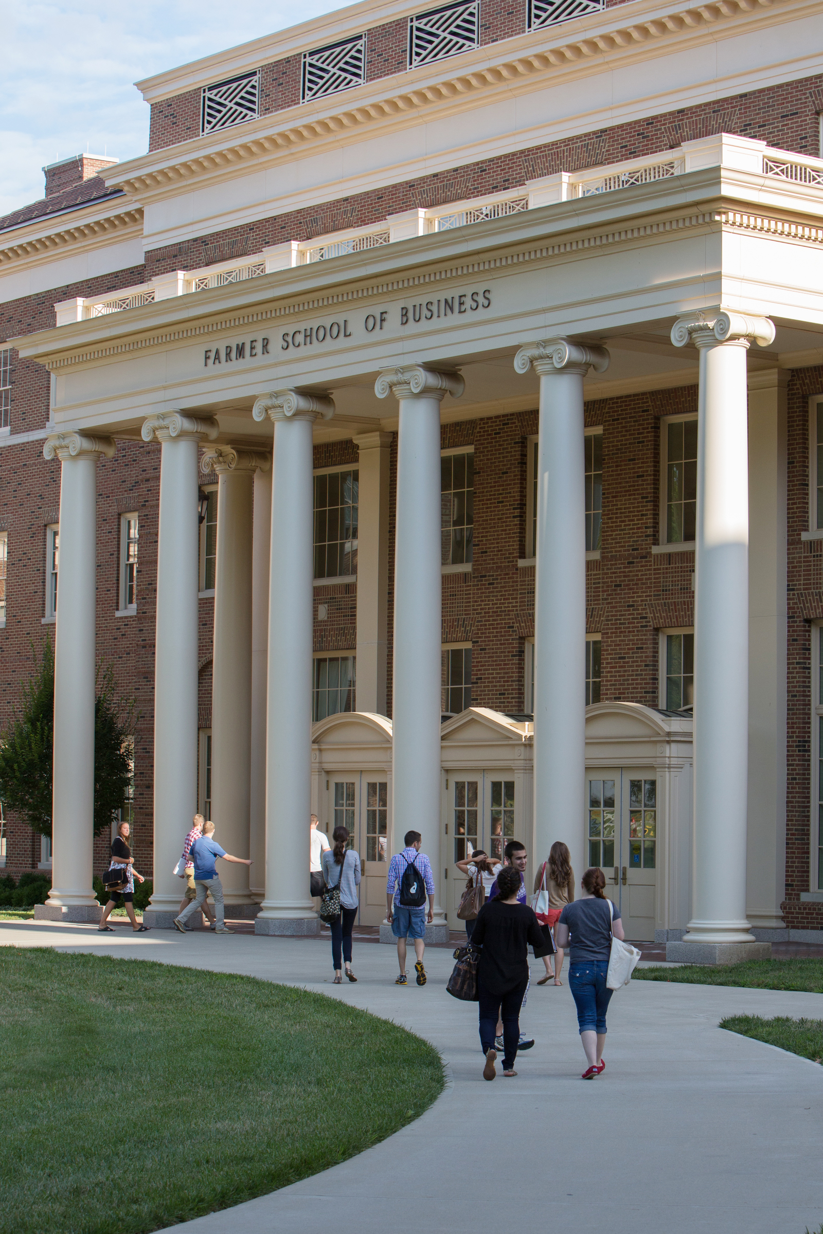 outside of farmer school of business, where dividends is