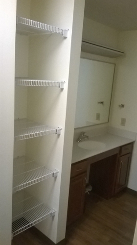 Bath and Closet in a Heritage Commons Apartment