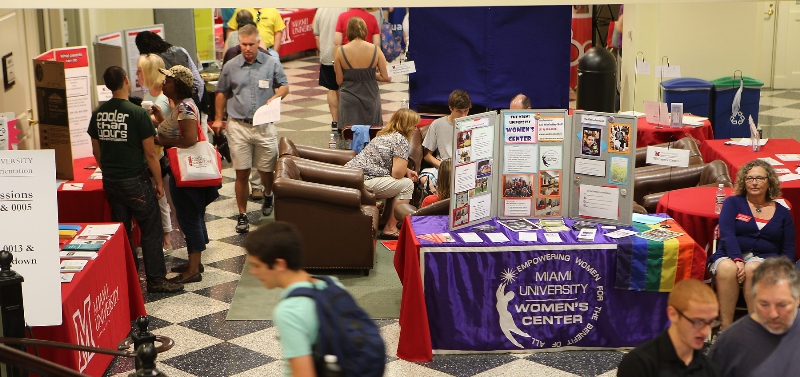 Resource fair at a regional campus..