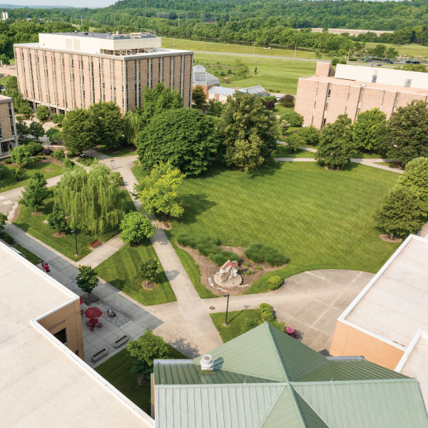 Miami University Hamilton Campus Ariel view