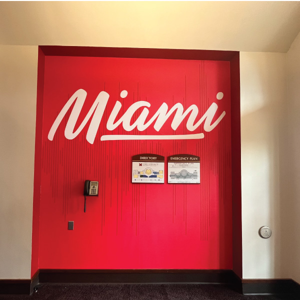 Voice of America Learning Center entrance with Miami branding 