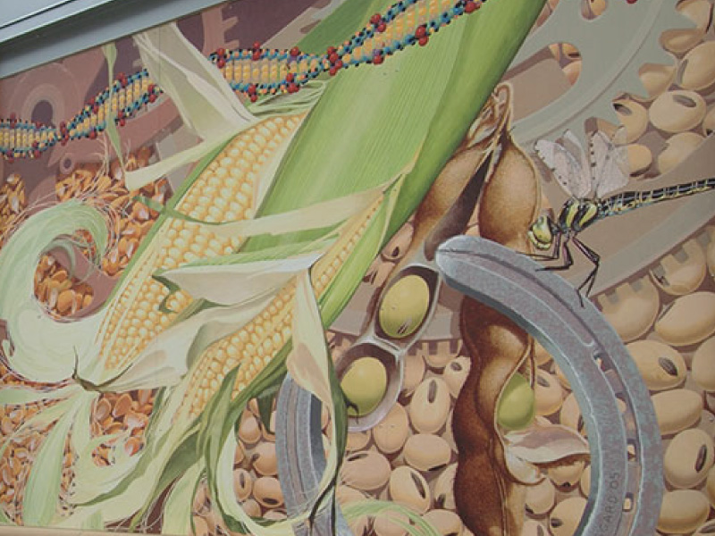 Art Mural on the side of the Conservatory