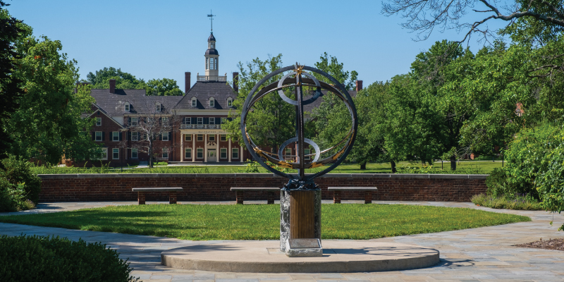 Sun dial on the Oxford campus