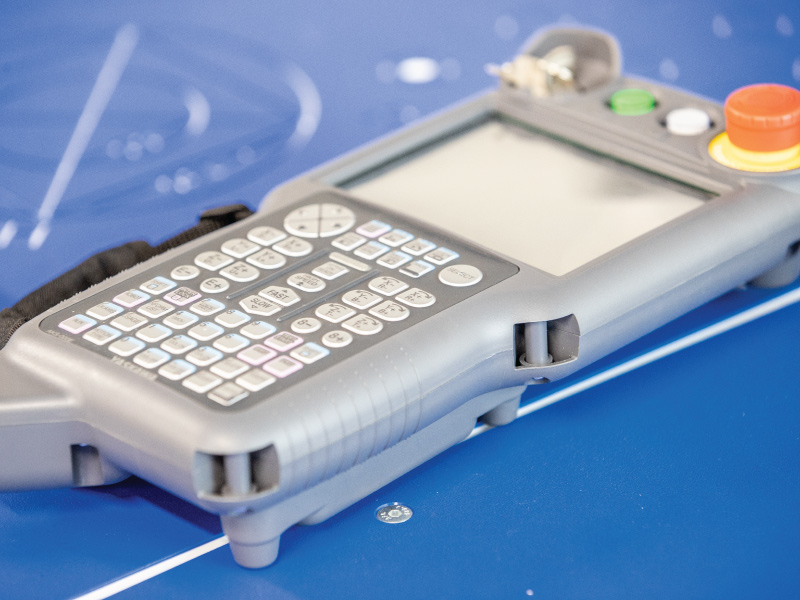 A controller for a robot.