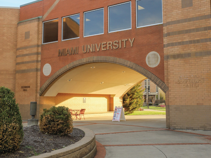 Hamilton campus archway