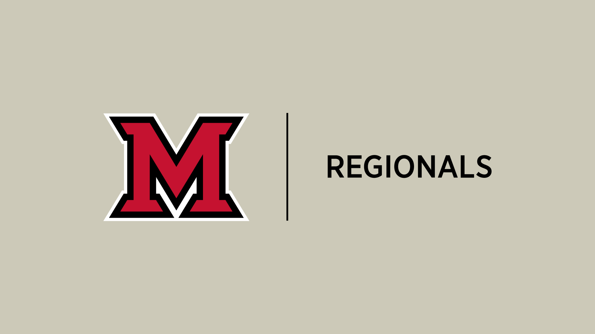 Miami Regionals logo in the center of a tan background
