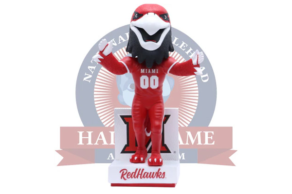 Swoop the RedHawk Miami RedHawks Mascot Bobblehead