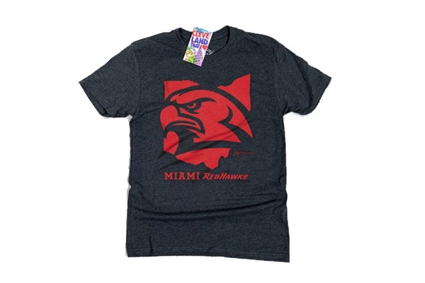 Miami University Black Hawkhead T-shirt