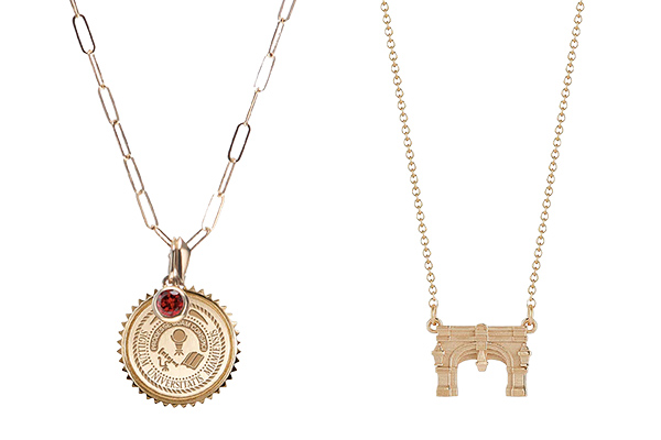 Miami University Upham Arch Necklace; Miami University Seal Necklace