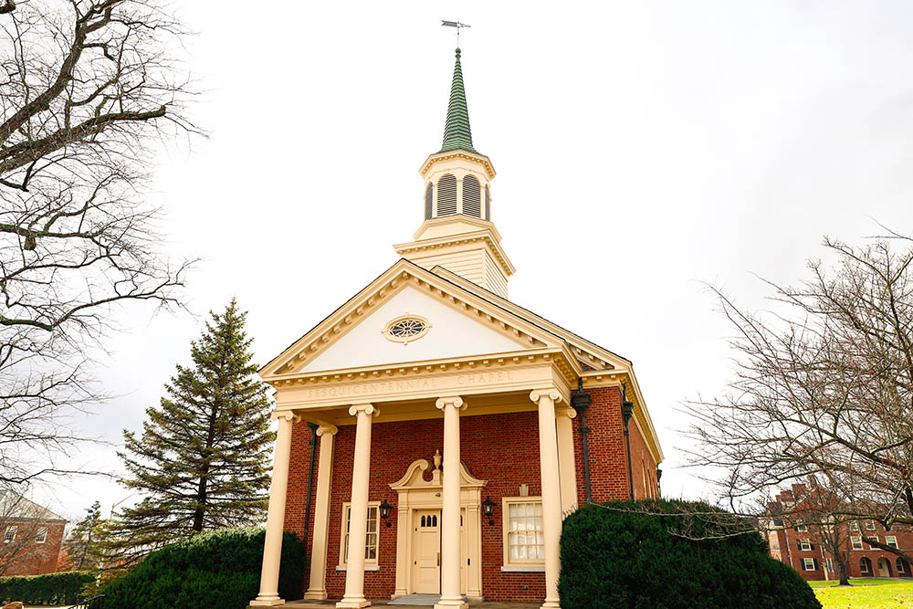 exterior of sesquicentennial chapel