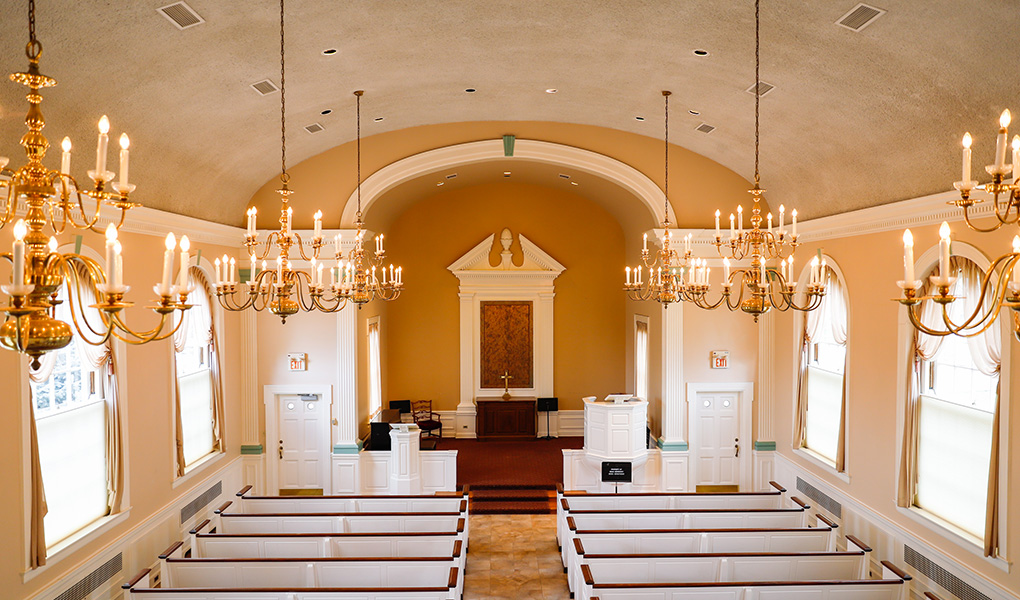 interior of sesquicentennial chapel