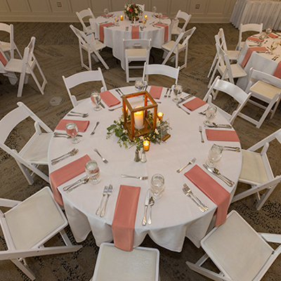 wedding at shriver center dinner table