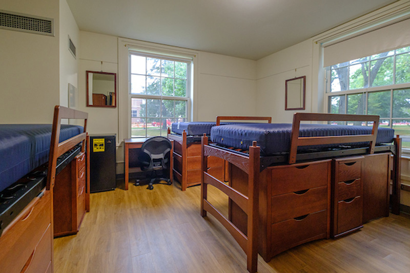 residence hall room triple